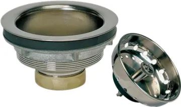 Keeney K5435DSBN Basket Strainer with Fixed Post, Stainless Steel, Brushed Nickel