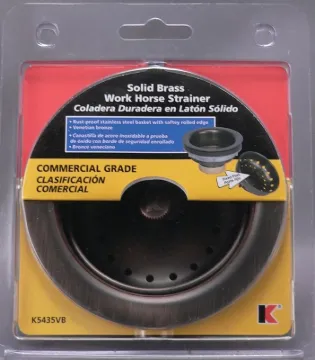 Keeney K5435VB Basket Strainer with Fixed Post, Brass, Venetian Bronze, For: 3-1/2 in Dia Opening Si