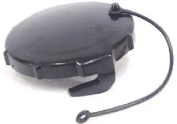 US Hardware RV-509B Termination Cap, 3 in ID, Plastic, Black