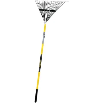 Vulcan 34560 Lawn/Leaf Rake, Steel Tine, 26 -Tine, Fiberglass Handle, 54 in L Handle