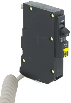 Square D QO QO130GFI Circuit Breaker, Miniature, 30 A, 1-Pole, 120 V, Fixed Trip, Plug-In Mounting