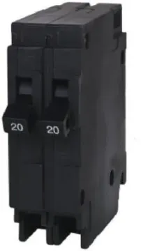 Siemens Q2020 Circuit Breaker, Duplex, Miniature, 20 A, 1-Pole, 120/240 V, Fixed Trip, Plug-In Mount