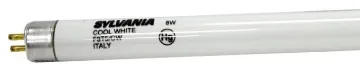 Sylvania 20834 Fluorescent Lamp, 8 W, T5 Lamp, Miniature G5