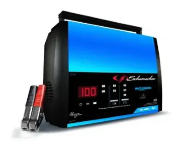 Schumacher SC1359 Battery Charger, 12 V Output, 2 A at 6 V, 15 A at 12 V Charge