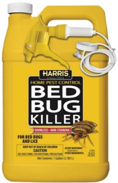 Harris HBB-128 Bed Bug Killer, Liquid, Spray Application, 128 oz Package
