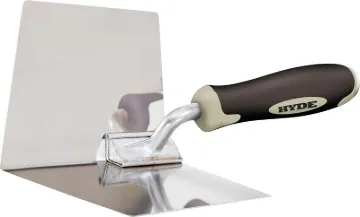 HYDE MAXXGRIP 09410 Inside Corner Tool, 4 in W Blade, Stainless Steel Blade, Non-Slip Grip Handle, H