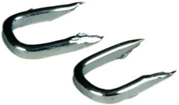HILLMAN 122662 Double Point Staple, 1/2 in L, Galvanized Steel, Snap-Pak