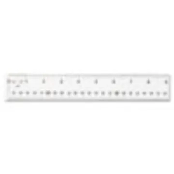 Clear Flexible Acrylic Ruler, Standard/Metric, 18" Long, Clear