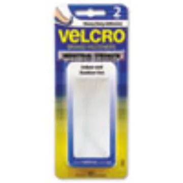 Industrial-Strength Heavy-Duty Fasteners, 2" x 4", White, 2/Pack