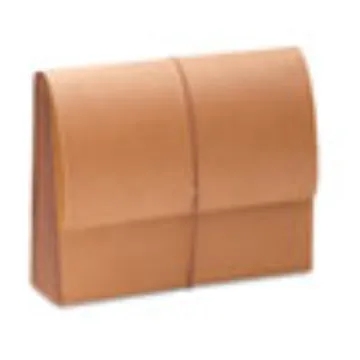 TUFF Expanding Wallets w/ Elastic Cord, 5.25" Expansion, 1 Section, Letter Size, Redrope