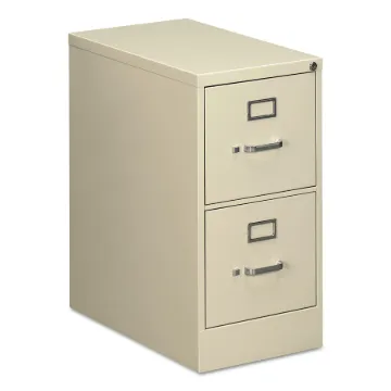 Two-Drawer Economy Vertical File, 2 Letter-Size File Drawers, Putty, 15" x 25" x 28.38