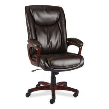Alera Darnick Series Manager Chair, Supports Up to 275 lbs, 17.13" to 20.12" Seat Height, Brown Seat