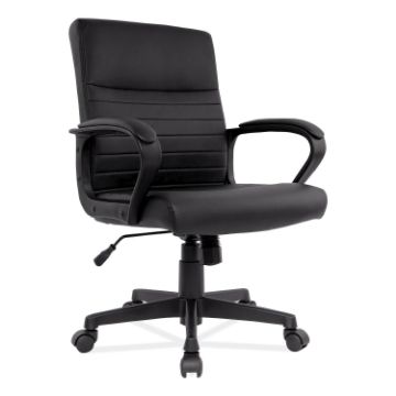 Alera Breich Series Manager Chair, Supports Up to 275 lbs, 16.73" to 20.39" Seat Height, Black Seat/