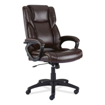 Alera Brosna Series Mid-Back Task Chair, Supports Up to 250 lb, 18.15" to 21.77" Seat Height, Brown