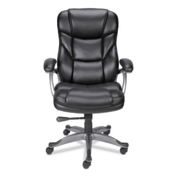 Alera Birns Series High-Back Task Chair, Supports Up to 250 lb, 18.11" to 22.05" Seat Height, Black