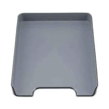 Fusion Letter Tray, 1 Section, Letter Size Files, 9.75" x 12.5" x 1.75", Black