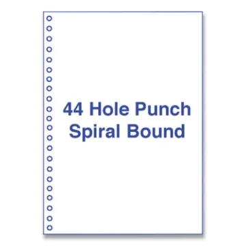 Perforated and Punched Laser Cut Sheets, 44-Hole Side Punched, 20 lb Bond Weight, 8.5 x 11, White, 5
