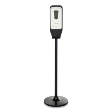Automatic Hands-Free Foam Hand Sanitizer/Soap Dispenser with Floor Stand, 1,200 mL, 6 x 4.4 x 45, Wh