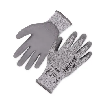 ProFlex 7030 ANSI A3 PU Coated CR Gloves, Gray, Small, Pair, Ships in 1-3 Business Days
