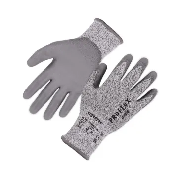 ProFlex 7030 ANSI A3 PU Coated CR Gloves, Gray, Large, 12 Pairs/Pack, Ships in 1-3 Business Days