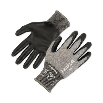 ProFlex 7072 ANSI A7 Nitrile-Coated CR Gloves, Gray, 2X-Large, 12 Pairs/Pack, Ships in 1-3 Business