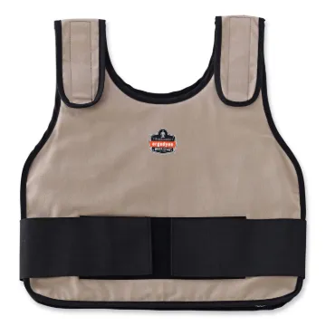 Chill-Its 6235 Standard Phase Change Cooling Vest, Cotton, Small/Medium, Khaki, Ships in 1-3 Busines