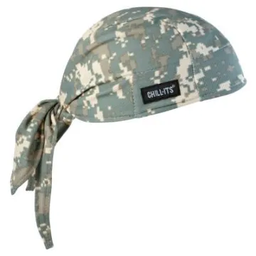 Chill-Its 6615 High-Perform Bandana Doo Rag with Terry Cloth Sweatband, One Size Fits Most, Camo, Sh