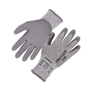 ProFlex 7030 ANSI A3 PU Coated CR Gloves, Gray, Large, Pair, Ships in 1-3 Business Days