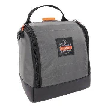 Arsenal 5185 Full Respirator Bag with Zipper Magnetic Closure, 5.5 x 9.5 x 9.5, Gray, Ships in 1-3 B