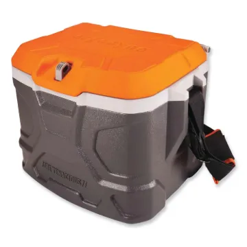 Chill-Its 5170 17-Quart Industrial Hard Sided Cooler, Orange/Gray, 30/Pallet, Ships in 1-3 Business