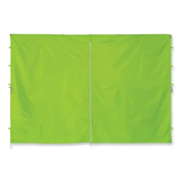 Shax 6096 Pop-Up Tent Sidewall with Zipper, Single Skin, 10 ft x 10 ft, Polyester, Lime, Ships in 1-