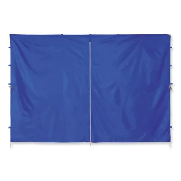Shax 6096 Pop-Up Tent Sidewall with Zipper, Single Skin, 10 ft x 10 ft, Polyester, Blue, Ships in 1-