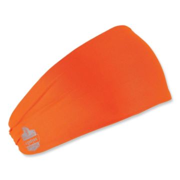 Chill-Its 6634 Performance Knit Cooling Headband, Polyester/Spandex, One Size Fits Most, Orange, Shi
