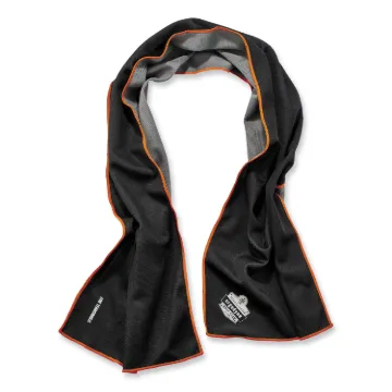 Chill-Its 6602MF Evaporative Microfiber Cooling Towel, 40.9 x 9.8, One Size, Microfiber, Black, Ship