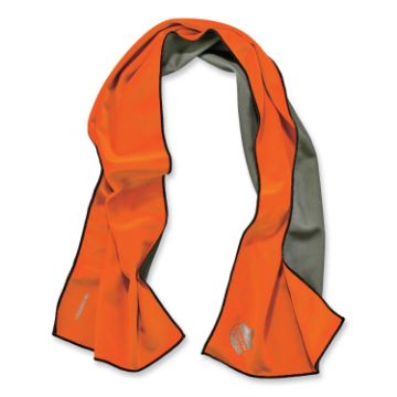 Chill-Its 6602MF Evaporative Microfiber Cooling Towel, 40.9 x 9.8, One Size, Microfiber, Orange, Shi