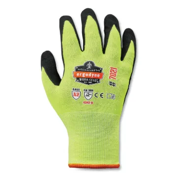 ProFlex 7021 Hi-Vis Nitrile-Coated CR Gloves, Lime, X-Large, Pair, Ships in 1-3 Business Days