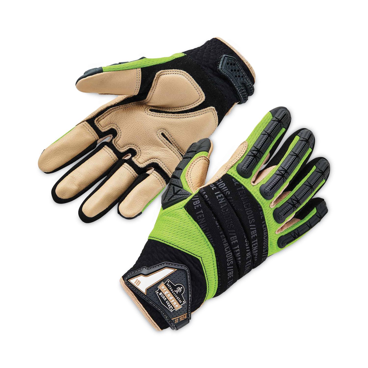 ProFlex 924LTR LeatherReinforced Hybrid Dorsal ImpactReducing Gloves