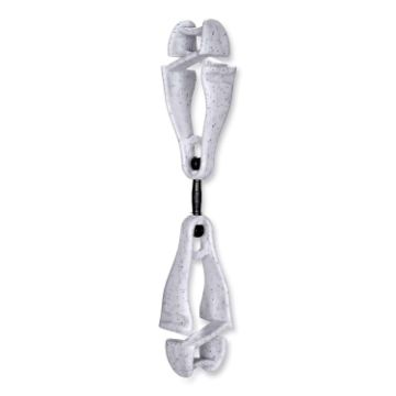Squids 3420 Dual Clip Swivel Glove Clip Holder, 1 x 0.6 x 5.5, Acetal Copolymer, Granite, Ships in 1
