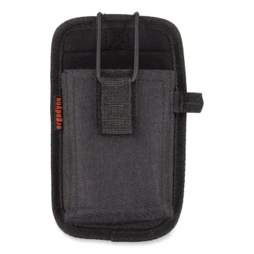 Squids 5542 Phone Style Scanner Holster w/Belt Loop, Small, 1 Comp, 3.75x1x6.5, Polyester, Black, Sh