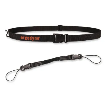 Squids 3135 Barcode Scanner Belt with Hook + Adaptor Strap, Large: 48" to 80" Long, Black, Ships in