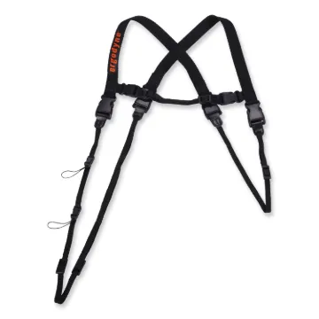 Squids 3132 Barcode Scanner Lanyard Harness, Large: 20" Arm Strap, 43" Long Lanyard Strap, Black, Sh