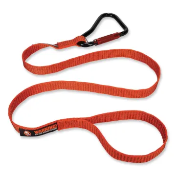 Squids 3148 Tool Lanyard w/XL Carabiner+Threaded Loop, 80 lb Max Work Capacity, 76", Orange/Black, S