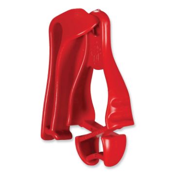 Squids 3405 Belt Clip Glove Clip Holder, 1 x 1 x 6, Acetal Copolymer, Red, Ships in 1-3 Business Day