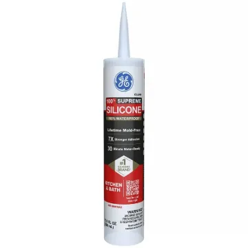 GE Supreme 2822051 Silicone Caulk, Clear, -60 to 400 deg F, 10.1 oz Tube