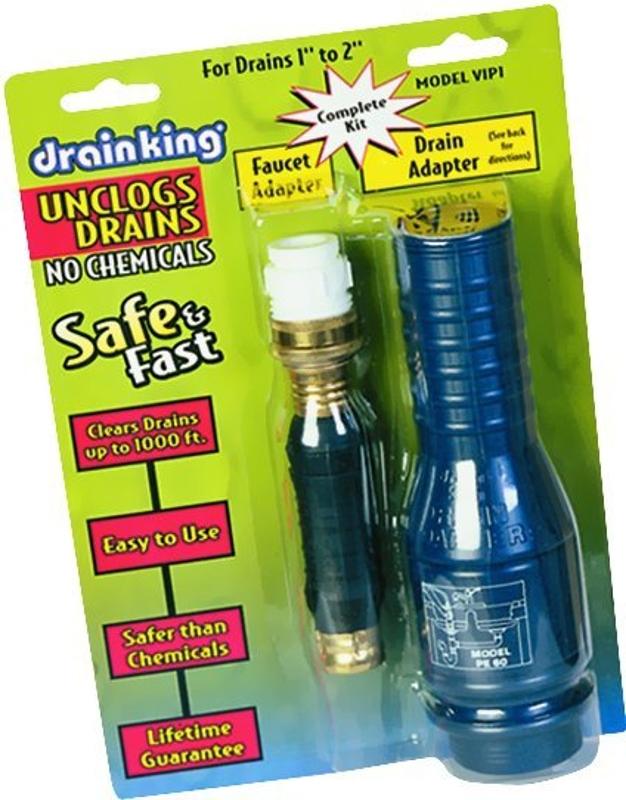 Drain King VIP1 Drain Opener Kit, 1 to 2 in Drain Plastic Express Inc.