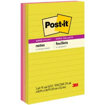 Note Pads in Summer Joy Collection Colors, 4" x 6", Note Ruled, Summer Joy Collection Colors, 90 She