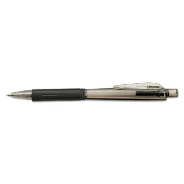 Wow! Pencils, 0.7 mm, HB (#2.5), Black Lead, Black Barrel, Dozen