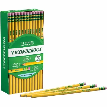 Pencils, HB2 Numeric Graphite Scale, Black Lead, Yellow Barrel, 72/Pack