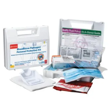 Bloodborne Pathogen Spill Clean Up Kit with CPR Pack, 31 Pieces, Plastic Case