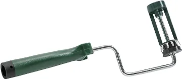 WOOSTER SHERLOCK R017-4 Roller Frame, 4 in L Roller, Polypropylene Handle, Threaded Handle, Green Ha